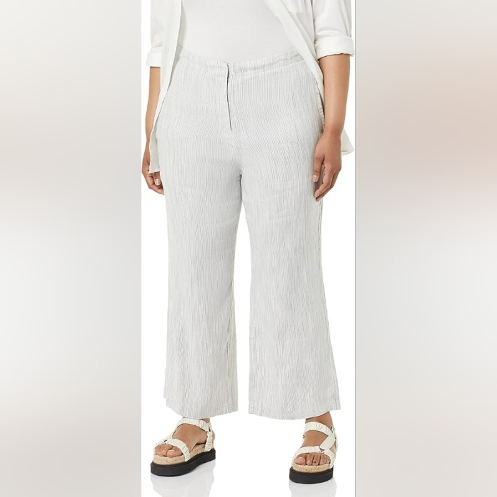 Nic & Zoe LINEN Rolling Dunes Wide Leg Pant 24W